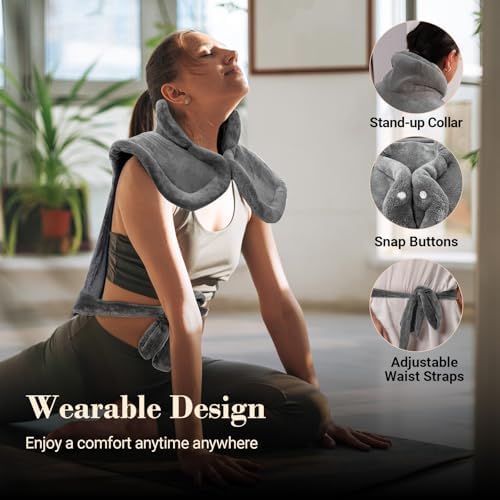 COMFIER Electric Heating Pad for Back, Neck and Shoulders, FSA Eligible HSA