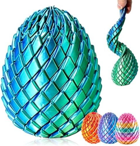 Twisty Fidget Egg , Twisty Fidget Dragon Egg ,3D Printed Slippery Egg