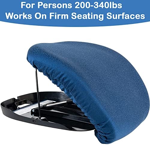 Carex Upeasy Seat Assist Plus - Portable Self-Powered Lifting Seat Cushion for Chairs, 70% Weight Support up to 340 lbs. - Lift Assist for Seniors and Mobility Support