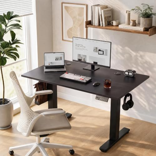 Claiks 40 x 24 Inch Black Electric Standing Desk