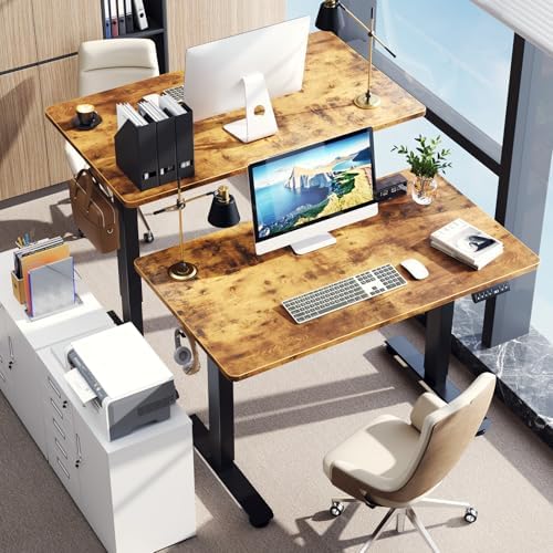 Anti Fatigue Cushioned Mat & Standing Desk, Standing Work for Home Office