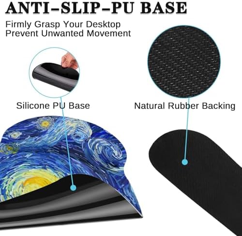 Britimes Ergonomic Mouse Pad Set with Wrist Rest, Abstract Night Sky