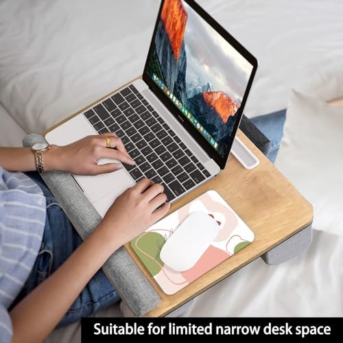 Audimi Small Mouse Pad 6 x 8 Inch, Mini Mouse Pad Thick for Laptop Wireless Mouse Home Office Travel, Portable & Washable (Cute Rose)