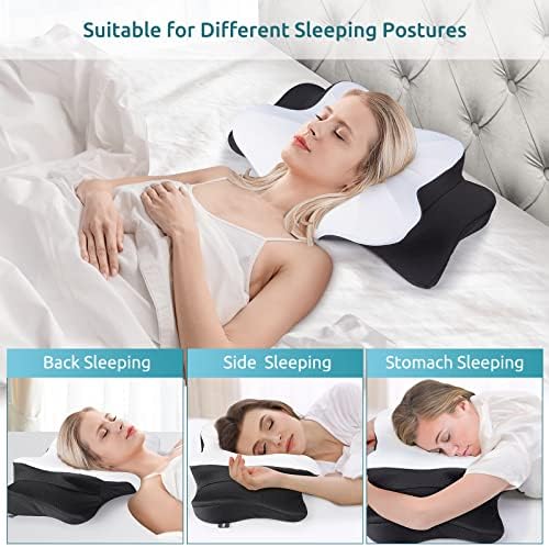 DONAMA Cervical Pillow for Neck Pain, Ergonomic Memory Foam Contour Pillow