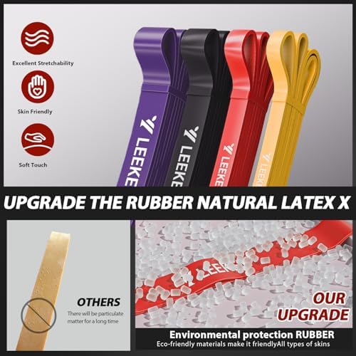 LEEKEY Resistance Bands Set for Pull Up Assistance & Exercise
