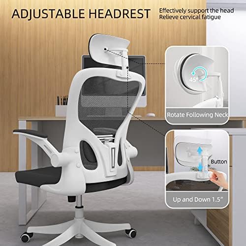 Office Chair Desk Chair with Adjustable Lumbar Support & Headrest