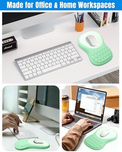 Ergonomic Mouse Pad with Sloped Memory Foam Wrist Rest