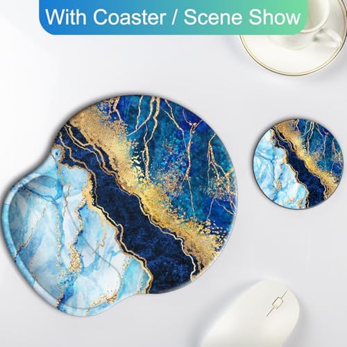 Ergonomic Mouse Pad with Wrist Rest Support,Gel Mouse Pads for Desk