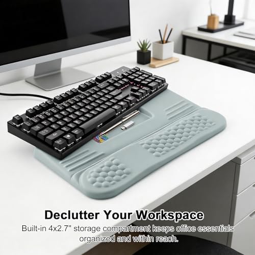 LIMOUS 2-in-1 Wrist Rest, Ergonomic Wave Wrist Pad with Keyboard Stand