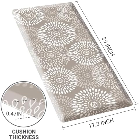 Kitchen Mat Water-Resistant Kitchen Rugs Cushioned Anti-Fatigue Floor Mat