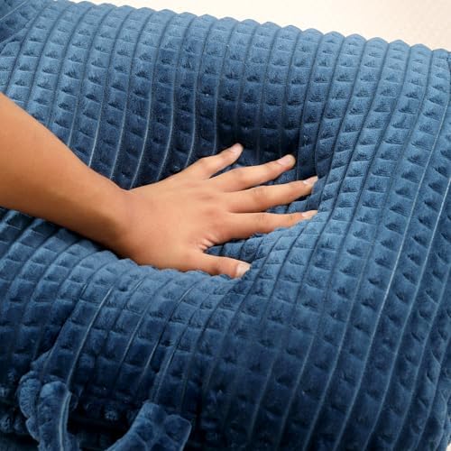 Reading Pillow with Arms for Sitting in Bed,Backrest,Blue Flannel,M