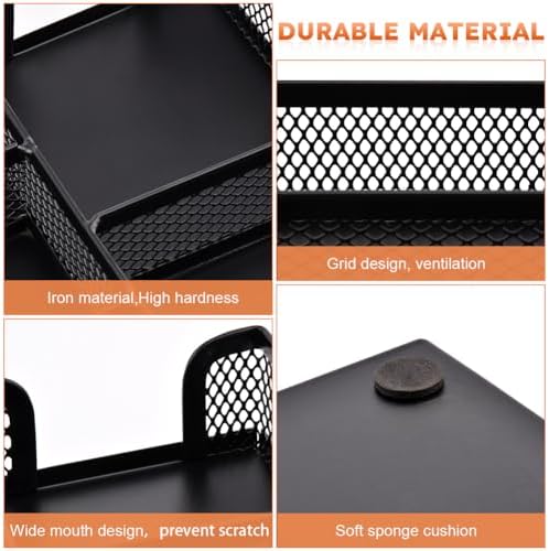 Metal Mesh Desk Drawer Organizer Tray, 6 Compartments 11”x6”x1.5”