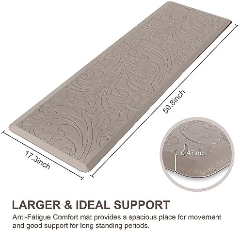 Kitchen Mat Cushioned Anti-Fatigue Comfort Standing Mat Rug for Home,Office