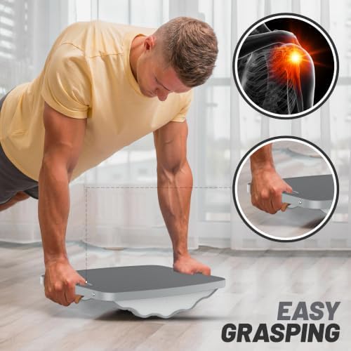 Advanced Wooden Balance Board, Portable Non-Slip 500 lb Rocking wobble board, Physical Therapy, Yoga Practice, Core Strength Stability Balance Training Board for Men, Women, Children and Seniors