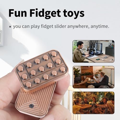 Fidget Toys Adults Metal Fidget Slider Magnetic EDC Haptic Fidget Toys for Adults