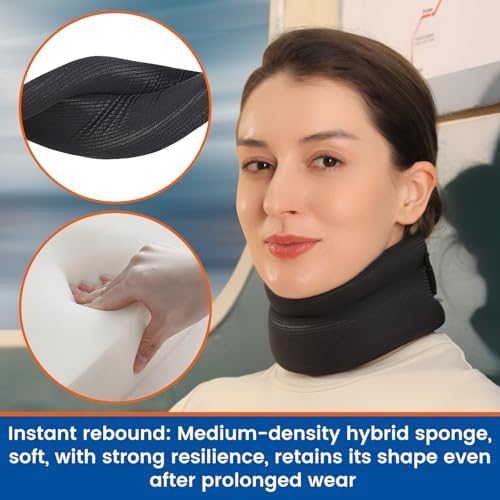 Neck Brace-Soft Cervical Collar for Relief Cervical Spine Pressure
