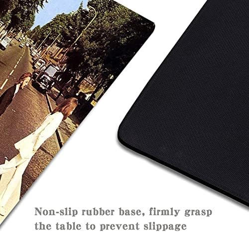 Gaming Mouse Pad - Non-Slip Rubber Base, Wireless Mouse Compatible, Beatles Forever Live a Wonderful Life Desk Decor