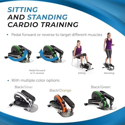 Stamina InMotion E1000 Compact Lower-Body Strider Elliptical, Orange