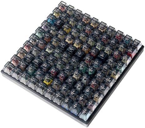 Keychron Switch Tester 100 Max Edition, 88 Mechanical & 12 Magnetic HE Switches Testing Kit with 100 Labeled Keycaps, Includes Keychron/Gateron/Kailh/Huano, Pro Mechanical Keyboard Feel