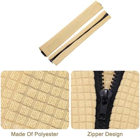 Uxcell 4pcs Office Chair Arm Covers, Stretchable Armrest Protectors for Gaming and Computer Chairs, Beige