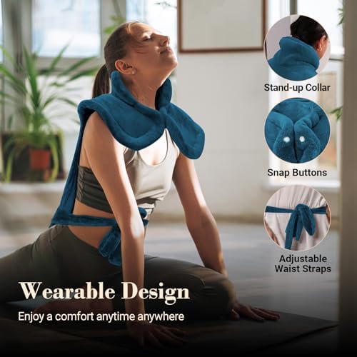 COMFIER Large Heating Pad for Back, FSA Eligible HSA Heating Pad for Neck and Shoulders and Back, Heated Neck Wrap, 3 Heat Levels & 90-Mins Auto Shut Off, Fathers Day Dad Gifts for Men Husband