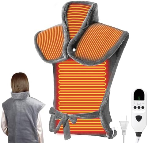 Wearable Heating Pad for Neck, Shoulders & Back Pain Relief, Large 24 x37in