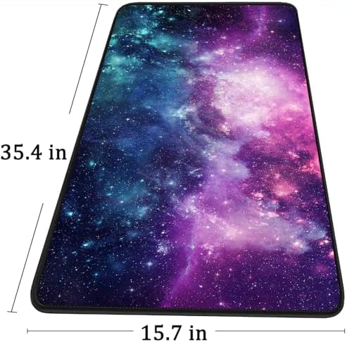 Gaming Mouse Pad with Stitched Edges (35.4X15.7In) Waterproof Desk Pad
