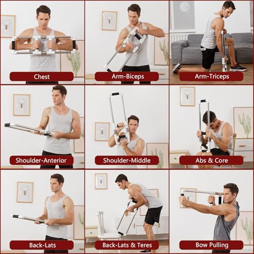 GoFitness Push Down Bar - Chest Workout Equipment for Home Gym