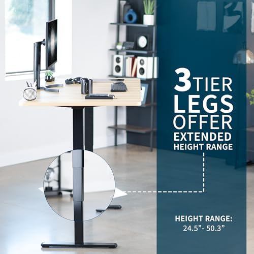 VIVO Light Wood 71 x 36 in Standing Desk, DESK-KIT-2B7C-36