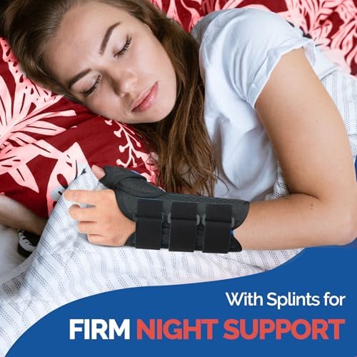FEATOL Thumb Spica Splint Wrist Brace for De Quervain's & Carpal Tunnel
