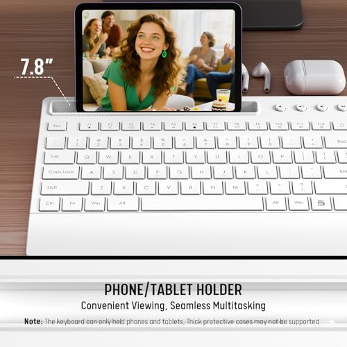 Trueque Wireless Keyboard and Mouse Combo, Full Size with Palm Rest