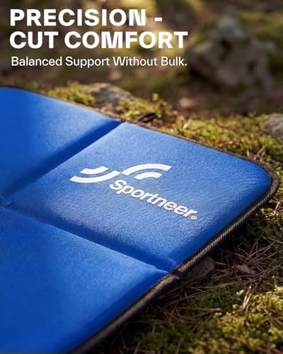 Sportneer Sitting Pad, Lightweight Waterproof Folding Seat Pad for Backpacking, 15.75'' x 15.75'' Portable Camping Seat Mat for Hiking, Picnics & Outdoor Use