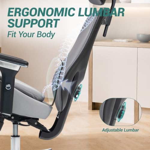 450LBS Ergonomic Mesh Office Chair with 4D Armrests