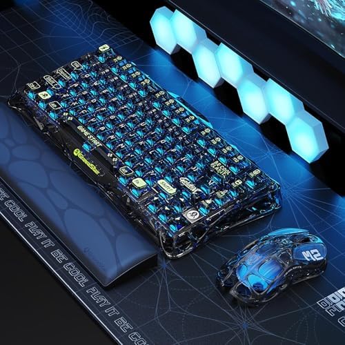GravaStar Mercury M2 Wireless Gaming Mouse with RGB - Transparent Black