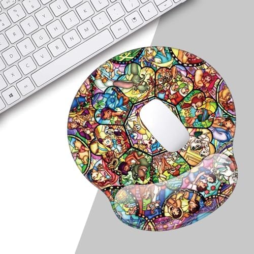 Anime Ergonomic Mouse Pad with Wrist Support,Gaming Mousepad wiht Non-Slip Rubber Base for Laptop, Pain Relief Mouse Pads for Desk for Office Home