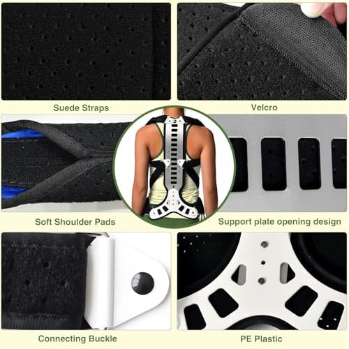 Posture Corrector Back Support Brace for Men & Women, Adjustable Fit