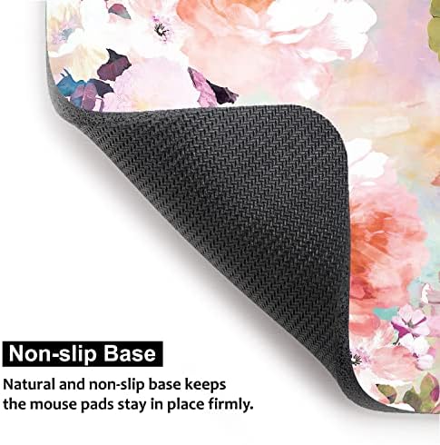 Small Mouse Pad 6 x 8 Inch, Audimi Mini Mouse Pad Thick for Laptop Wireless Mouse Home Office Travel, Portable & Washable (Flower)