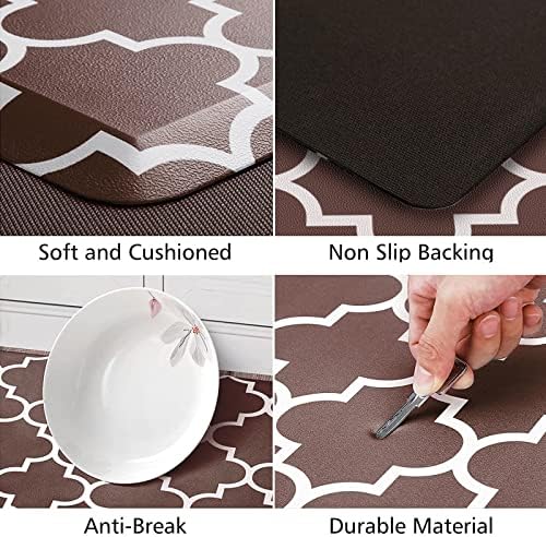 KMAT Kitchen Mat Set of 2,Cushioned Anti-Fatigue Kitchen Mats for Floor