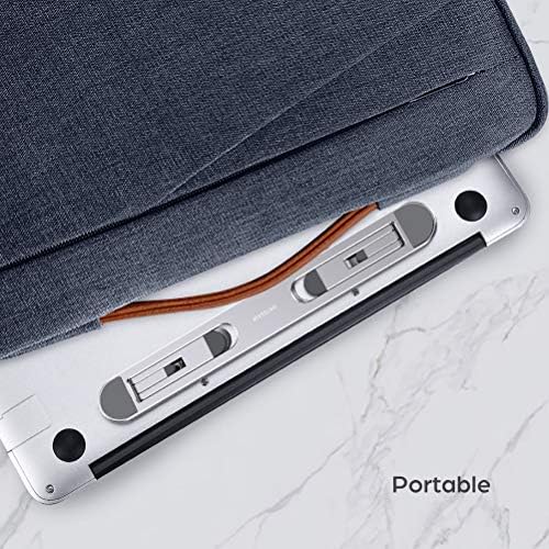 Aluminum Adhesive Laptop Cooling Riser, Foldable for Travel Office