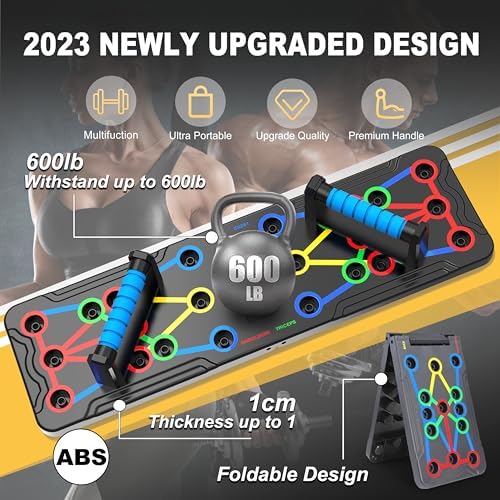 Push Up Board,Foldable Pushup Board for Man,Portable 30 in 1 Push Up Bar