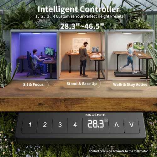 WALKINGDESK 75x61 Inches Reversible L Shaped Standing Desk Height Adjustable with Cup Holder, Electric Corner Computer Workstation for Home Office, Ergonomic Sit Stand up Gaming Desk, Rustic Brown