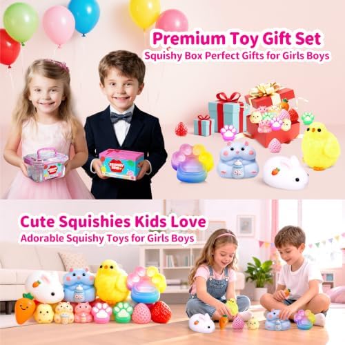 12Pack Taba Squishy Toys Kit -Squishy Fun Box- Squishy Fidget Squeeze Toys