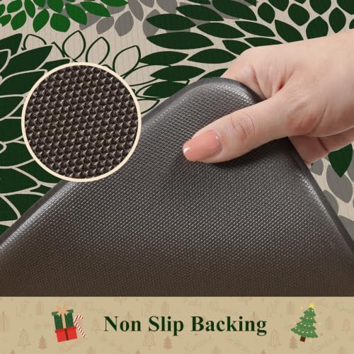 KIMODE Kitchen Mat Anti Fatigue Cushioned Kitchen Rugs Sets of 2 Decor