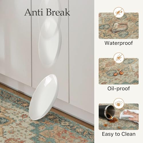 GENIMO Anti Fatigue Kitchen Mats for Floor 17"X59", Runner Rug,Peach