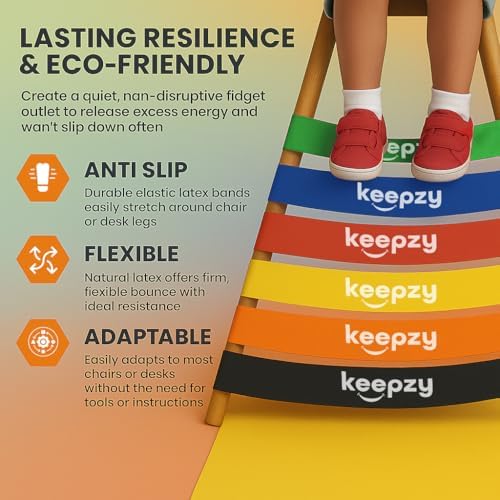 Chair Bands for Kids with Fidgety Feet, Desk Bands for Classroom