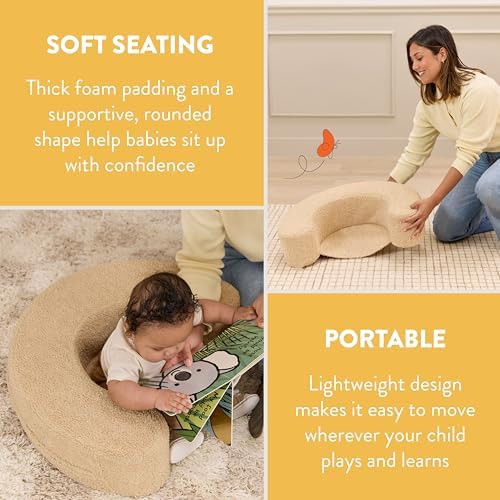 Back2School Express Sit 'n' Support Ring-Shaped Floor Cushion, Sand