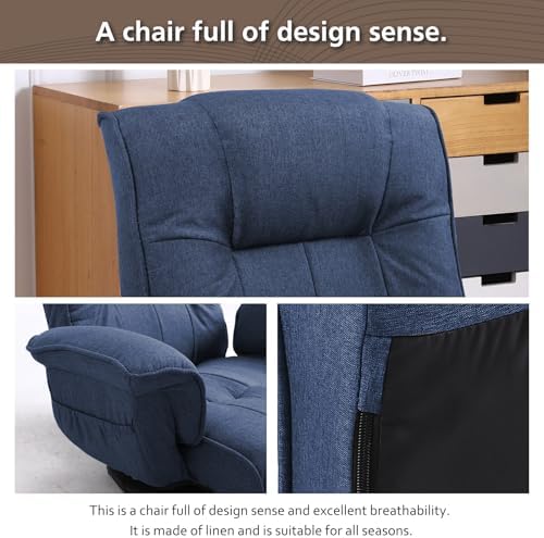 Floor Chair,360° Swivel Folding Floor Gaming Chairs for Adults with Padded Armrest and Back Support,14 Position Adjustable Recliner,Japanese Floor Chair for Esports,Reading,Napping,Blue