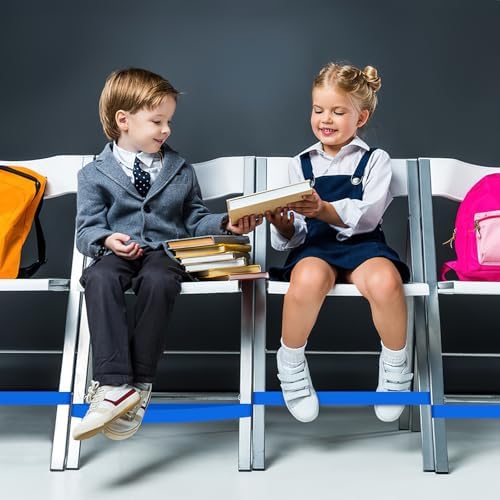 6 Pack Chair Bands for Kids with Fidgety Feet, ADHD Tools for Kids, ROOKEA Sensory Room Must Haves for Adhd Kids Fidget Chair Bands Autism Classroom Must Haves ADHD Tools for Classroom Home Chairs