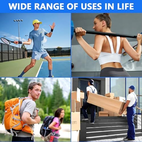 iplusmile Double Shoulder Brace for Men Women - Sports Shoulder Protective Gear for Pains Relief - Shoulder Strap Brace for Sleeping Outdoor Lifting, L
