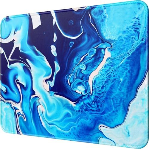 MROCO Essential Office & Gaming Mouse Pad, 8.5 x 11 Inch, Blue Waves
